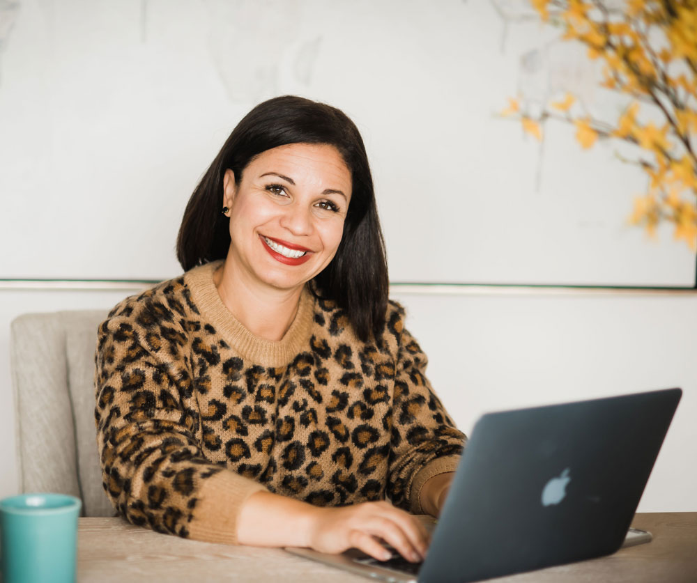 Kamila Kennedy at her office